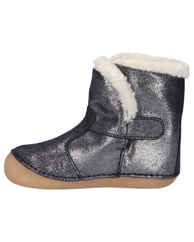 Bottines KICKERS  pour Fille 878490-10 SOBOOTY CUIR COW GLITTER  101 MARINE GLITTER