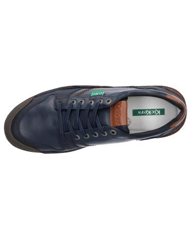 Zapatos KICKERS  de Hombre 912090-60 KICK TRIGOLO CUIR SPLIT  101 MARINE-COGNAC