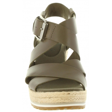 Woman Sandals TIMBERLAND A1MTA NICE  OLIVE FULL-GRAIN