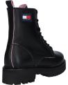 Woman boots TOMMY HILFIGER EN0EN01997 JEANS PIPING BOOT  OGO BLACK-FROSTED PINK
