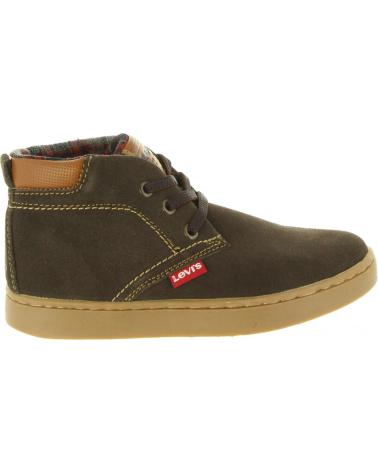 girl and boy Mid boots LEVIS VCAM0001L CAMBRIDGE  0018 DK BROWN