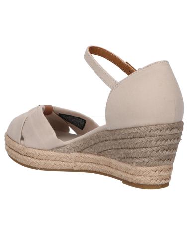 Woman Sandals TOMMY HILFIGER FW0FW04785 BASIC OPEN TOE MID WEDGE  AEP STONE