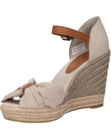Sandales TOMMY HILFIGER  pour Femme FW0FW04784 BASIC OPEN TOE HIGH WEDGE  AEP STONE
