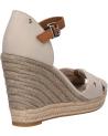 Woman Sandals TOMMY HILFIGER FW0FW04784 BASIC OPEN TOE HIGH WEDGE  AEP STONE
