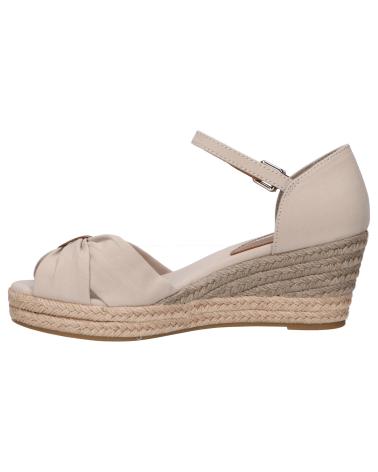 Sandales TOMMY HILFIGER  pour Femme FW0FW04785 BASIC OPEN TOE MID WEDGE  AEP STONE