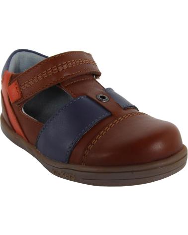 Schuhe KICKERS  für Junge 413540-11 TROPICALI  CAMEL ORANGE