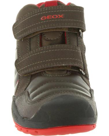 boy Mid boots GEOX J841VC 054CE J SAVAGE  C0911 COFFEE-RED