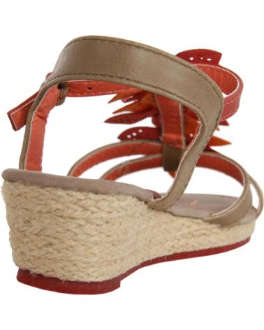 Sandales Flower Girl  pour Fille 147840-B4600 L TAUPE-CORAL