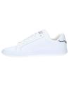 Scarpe sport TOMMY HILFIGER  per Uomo FM0FM04732 CORPORATE LEATHER CUP STRIPES  YBS WHITE