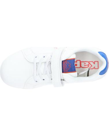  and  Casual sneakers for girl KAPPA 371C5PW ADENIS  A1W WHITE-BLUE-ORANGE