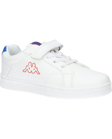  and  Casual sneakers for girl KAPPA 371C5PW ADENIS  A1W WHITE-BLUE-ORANGE