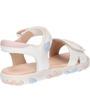 girl Sandals GEOX J358ZA 000BC J S HAITI  C1Z8W WHITE-LT ROSE