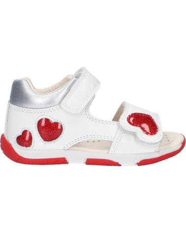 Sandalen GEOX  für Mädchen B350YD 085KC B S TAPUZ  C0050 WHITE-RED