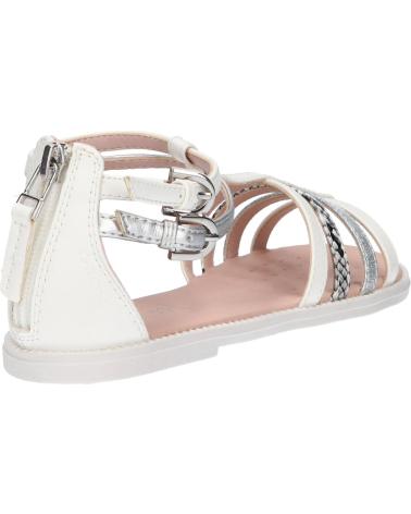 Woman and girl Sandals GEOX J7235D 054AJ J S KARLY  C0007 WHITE-SILVER