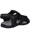 Man Sandals GEOX U8224D 050AU U S STRADA  C9310 BLACK-STONE