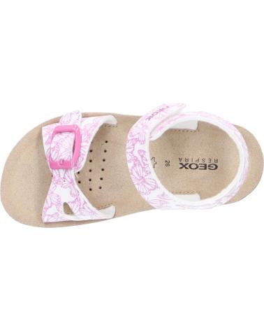 Woman and girl Sandals GEOX J15EAB 000FC J S COSTAREI  C0406 WHITE-PINK