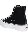 Woman and girl and boy Trainers LEVIS VBAL0034T HIGH BALL MID  0003 BLACK