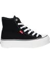 Woman and girl and boy Zapatillas deporte LEVIS VBAL0034T HIGH BALL MID  0003 BLACK