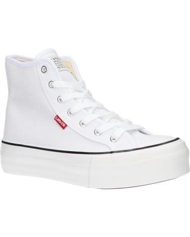 Woman and girl and boy Trainers LEVIS VBAL0034T HIGH BALL MID  0061 WHITE
