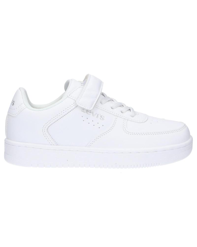 Woman and girl and boy Trainers LEVIS VUNI0070S NEW UNION  0061 WHITE