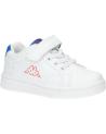 Sneaker KAPPA  für Mädchen und Junge 331D24W ADENIS  A1W WHITE-BLUE-ORANGE