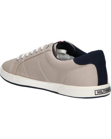 Man Trainers TOMMY HILFIGER FM0FM01536 ICONIC LONG LACE SNEAKER  AEP STONE