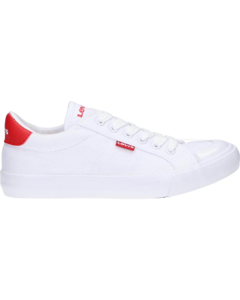 Zapatillas deporte LEVIS  de Mujer y Niña y Niño VORI0133T NEW HARRY  0079 WHITE RED