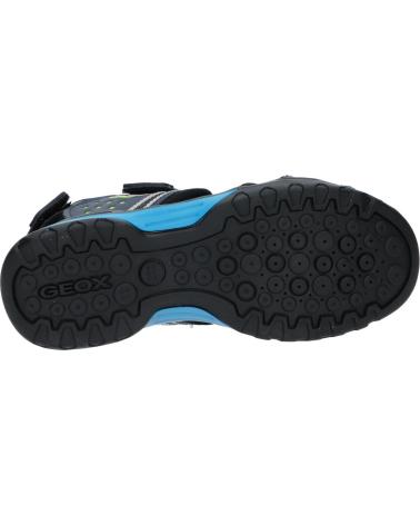 boy and Man and girl Sandals GEOX J920RB 0ME14 J BOREALIS  C0064 BLUE-BLACK