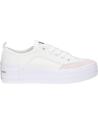 Scarpe sport CALVIN KLEIN  per Donna YW0YW00903 VULC FLATFORM BOLD  0LA WHITE-ANCIENT WHITE