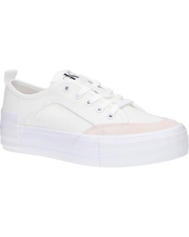 Zapatillas deporte CALVIN KLEIN  de Mujer YW0YW00903 VULC FLATFORM BOLD  0LA WHITE-ANCIENT WHITE