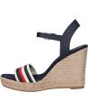 Sandali TOMMY HILFIGER  per Donna FW0FW07086 CORPORATE WEDGE  DW6 SPACE BLUE