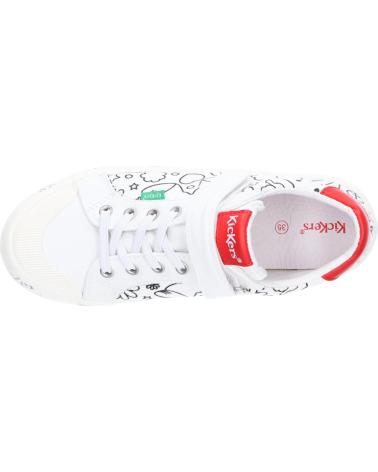 Sneaker KICKERS  für Mädchen und Junge 860867-30 GODY CANVAS  31 BLANC IMP