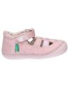 Chaussures KICKERS  pour Fille 927893-10 SUSHY NUBUCK  132 ROSE CLAIR PLUM