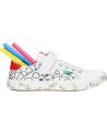 boy and girl Trainers KICKERS 860867-30 GODY CANVAS  31 BLANC IMP