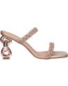 Sandales EXE  pour Femme DOLLY-848  STRASS PINK GOLD