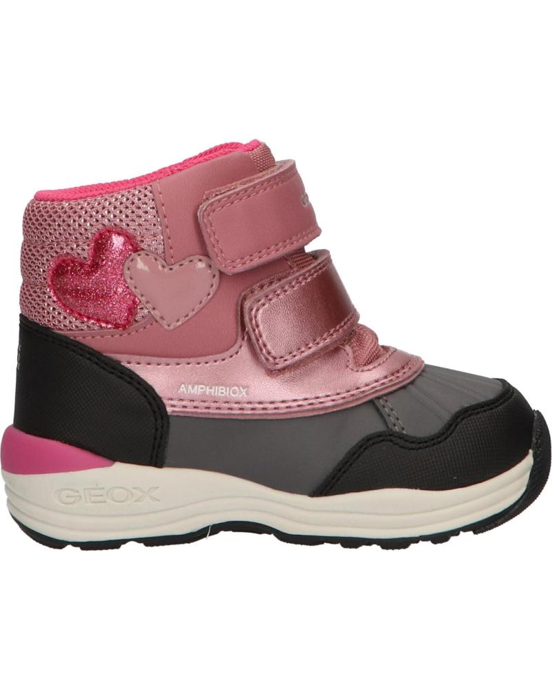 girl boots GEOX B841FA 0BCEW B N GULP  C8006 DK PINK