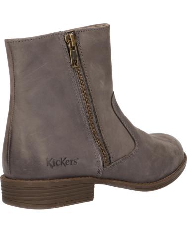 Woman and girl and boy boots KICKERS 542761-30 ROX  12 GRIS