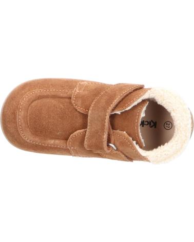 Stivaletti KICKERS  per Bambina e Bambino 735000-10 BAMBA FUR  116 CAMEL CLAIR