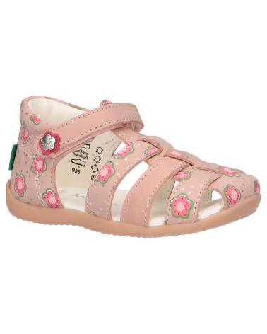 girl Sandals KICKERS 860609-10 BIGFLO-2  133 ROSE FLOWER