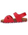 Woman and girl and boy Sandals KICKERS 858543-30 SUNKRO  4 ROUGE