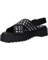 Woman and girl Sandals KICKERS 931491-50 KICK FACT COW SOFT LEATHER  8 NOIR