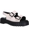 Woman and girl Sandals KICKERS 931530-50 KICK FALK SOFT COW LEATHER  3 BLANC