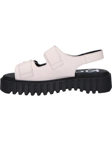 Woman and girl Sandals KICKERS 931530-50 KICK FALK SOFT COW LEATHER  3 BLANC