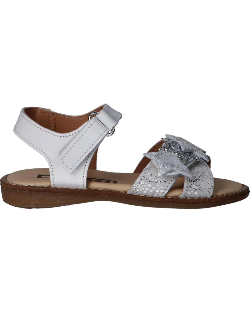 Sandalias GARATTI  de Niña AN0090  BLANCO-PLATA