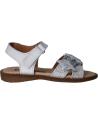 Sandalias GARATTI  de Niña AN0090  BLANCO-PLATA